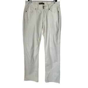 Levis 529 Curvy Straight Womens Size 12M White Denim Jeans Straight Leg Mid Rise
